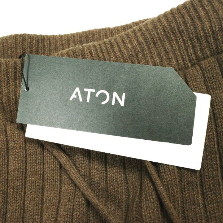 楽天市場】ATON エイトン 日本製 CASHMERE WOOL WIDE EASY PANTS 
