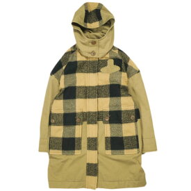 Vivienne Westwood Red Label ヴィヴィアンウエストウッド レッドレーベル 24AW ブロックチェックフーデッドコート 16-12-642007 00(ONE SIZE) Beige/Black VWW 定価104,500円 オーブ アウター【中古】【Vivienne Westwood Red Label】