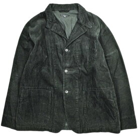 Engineered Garments エンジニアードガーメンツ アメリカ製 Loiter Jacket – 8W Corduroy ロイタージャケット コーデュロイ S BLACK テーラード アウター【中古】【Engineered Garments】