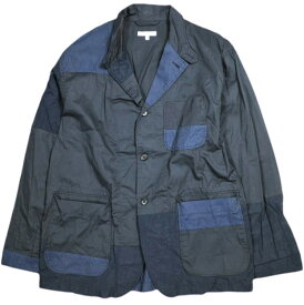 Engineered Garments エンジニアードガーメンツ アメリカ製 Loiter Jacket - High Count Twill ロイタージャケット ハイカウントツイル S Dk.Navy テーラード パッチワーク アウター【中古】【Engineered Garments】