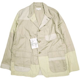 Engineered Garments エンジニアードガーメンツ アメリカ製 Loiter Jacket - High Count Twill ロイタージャケット ハイカウントツイル S Khaki テーラード パッチワーク アウター【新古品】【中古】【Engineered Garments】