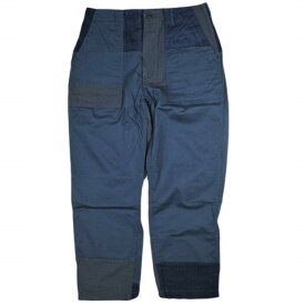 Engineered Garments エンジニアードガーメンツ アメリカ製 Fatigue Pant - 6.5oz Flat Twill ファティーグパンツ フラットツイル S Navy パッチワーク ベイカー ボトムス【中古】【Engineered Garments】