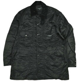 Engineered Garments エンジニアードガーメンツ アメリカ製 Long Logger Jacket - Flight Satin ロングロガージャケット フライトサテン S Black カバーオール アウター【中古】【Engineered Garments】