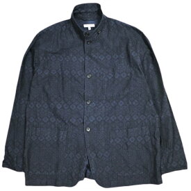 Engineered Garments エンジニアードガーメンツ アメリカ製 Loiter Jacket - Floral Jacquard ロイタージャケット フローラルジャガード M Navy アウター【中古】【Engineered Garments】