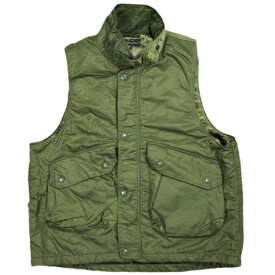 Engineered Garments エンジニアードガーメンツ アメリカ製 Field Vest - Flight Satin Nylon フィールドベスト フライトサテンナイロン S Olive ジレ トップス【中古】【Engineered Garments】