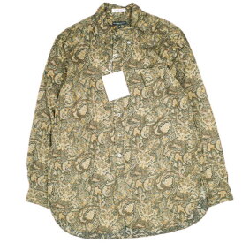 Engineered Garments エンジニアードガーメンツ アメリカ製 19 Century BD Shirt - Cotton Paisley Print コットンペイズリープリント ボタンダウンシャツ S Black/Brown 長袖 19th トップス【新古品】【中古】【Engineered Garments】