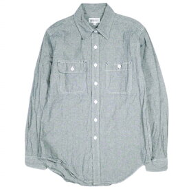 Engineered Garments WORKADAY エンジニアードガーメンツ ワーカデイ アメリカ製 Utility Shirt - Cotton Chambray シャンブレー ユーティリティーシャツ S BLUE 長袖 ワーク トップス【中古】【Engineered Garments WORKADAY】