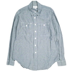 Engineered Garments WORKADAY エンジニアードガーメンツ ワーカデイ アメリカ製 Utility Shirt - Cotton Chambray シャンブレー ユーティリティーシャツ S BLUE 長袖 ワーク トップス【中古】【Engineered Garments WORKADAY】