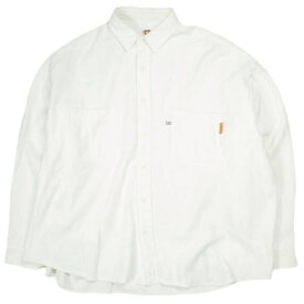 SEE SEE x URBS シーシー URBAN RESEARCH BUYERS SELECT アーバンリサーチ 25AW 別注 日本製 BIG SHIRT WASHED NEL ウォッシュドフランネル ビッグシャツ L WHITE 長袖 トップス【中古】【SEE SEE × URBS】