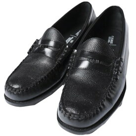 G.H.BASS x REIGNING CHAMP ジーエイチバス レイニングチャンプ 25AW 別注 LARSON WEEJUNS ラーソン ペニーローファー RC-7585 / 25093071014030 US8.5(26.5cm) BLACK コイン レザー 革靴 シューズ【中古】【G.H.BASS × REIGNING CHAMP】