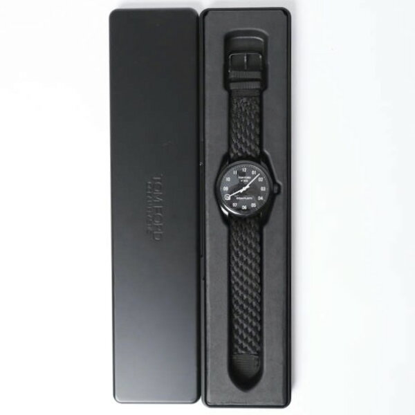 TOM FORD トムフォード スイス製 N.002 OCEAN PLASTIC オーシャンプラスチック TFT002023 BLACK ウォッチ TIMEPIECES タイムピース クオーツ 腕時計【中古】【TOM FORD】