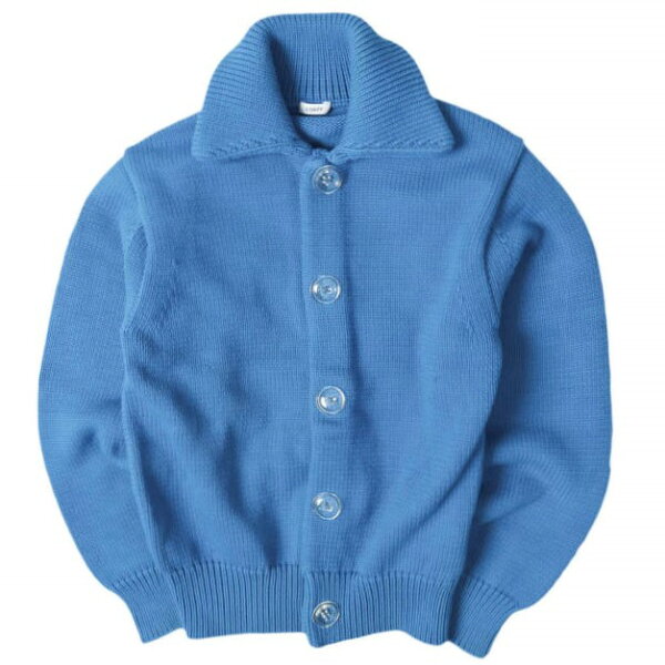 LOEFF ロエフ 25SS リリヤン カーディガン 8828-106-0025 Free COBALT BLUE 定価49,500円 ユナイテッドアローズ ミドルゲージ 襟付き ニット トップス【中古】【LOEFF】