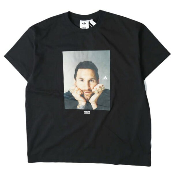 KITH NYC x MESSI x adidas キスニューヨークシティ メッシ アディダス 26SS 別注 Football Graphic Tee フットボールグラフィックTシャツ KU4263 / 26071060003720 XXL(JPN) BLACK 半袖 トップス【新古品】【中古】【KITH NYC × MESSI x adidas】