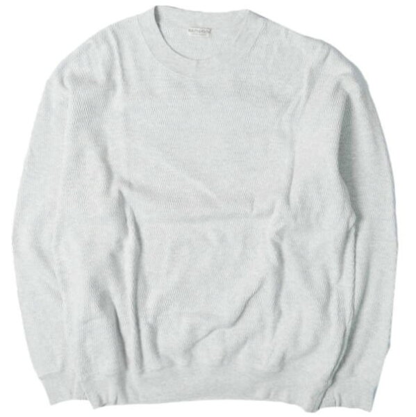 BEAUTY&YOUTH UNITED ARROWS ビューティーアンドユース ユナイテッドアローズ 26SS ライスサーマル バルーンクルーネックカットソー 1212-1-000020 L LT.GRAY 長袖 ワッフル トップス【中古】【BEAUTY&YOUTH UNITED ARROWS】