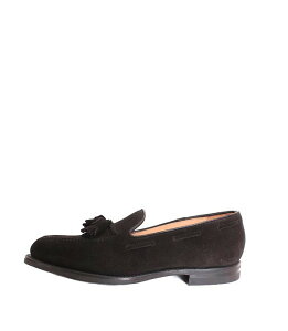CROCKETT&JONESクロケット&ジョーンズ CAVENDISH3/キャベンディッシュ3  ブラック タッセルローファー ローファー スリッポン シティソール スエードレザー グッドイヤーウェルト製法