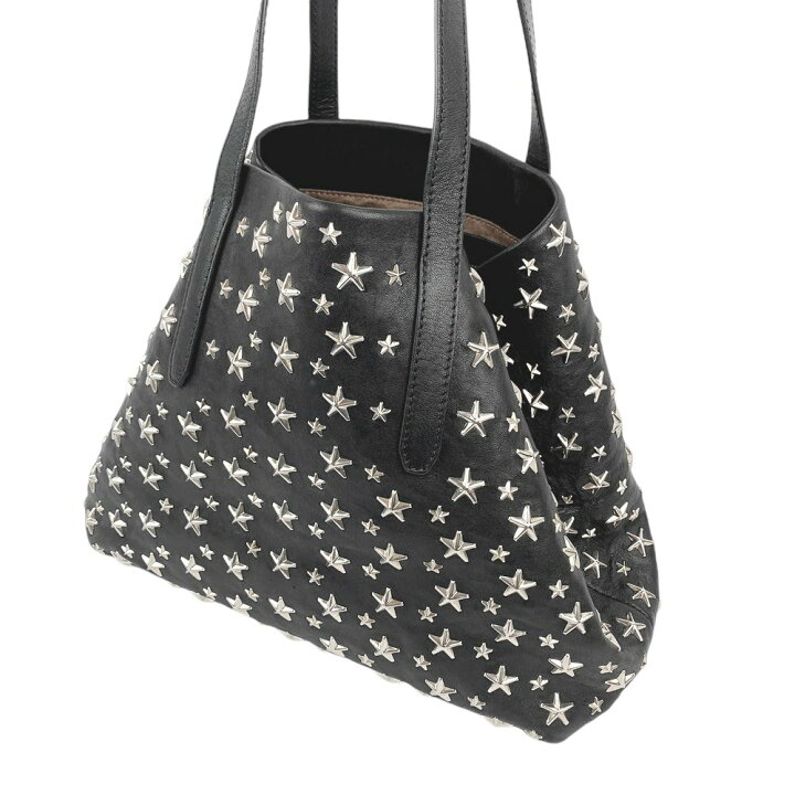 JIMMY CHOO - 【美品】JIMMY CHOO SOFIA/S パテントレザー 黒 トート 