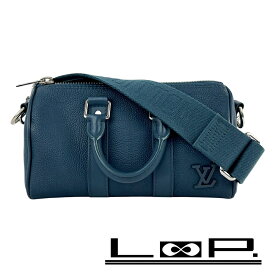 ルイヴィトン ■美品■ アエログラム キーポルXS 2way ショルダー ハンド バッグ レザー ブルー M81003 【616204】3 【中古】
