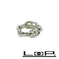 エルメス ■未使用■ シェーヌダンクル スカーフ リング ファッション SS シルバー 【511707】1 【中古】