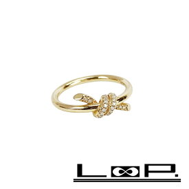 ■新同■　ティファニー ノット リング 指輪 ゴールド K18 YG 750 #9.5 3.9g 【398711】7 【中古】