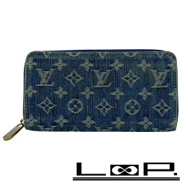 ルイヴィトン ■中古■ ジッピー ウォレット 長財布 モノグラム デニム ブルー M95341 箱 【【433214】8 【中古】