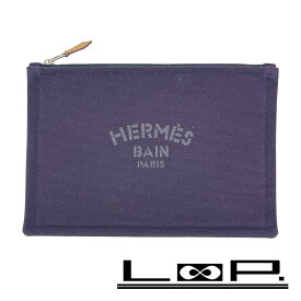 エルメス ■新同■ ヨッティング ポーチ PM コスメ 化粧ポーチ 小物入れ コットン パープル 箱【495717】8 【中古】