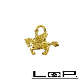 エルメス ■新同■ カデナ ペガサス バッグチャーム キーホルダー ゴールド GP 【584923】7 【中古】