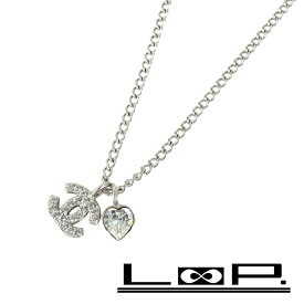 ■美品■　シャネル ココ ネックレス アクセサリー シルバー SS ラインストーン 07P 【373725】3 【中古】