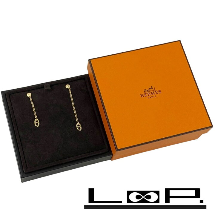 楽天市場】▽値下げ▽ □未使用□ エルメス シェーヌダンクル ピアス  