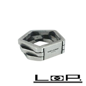 サンローラン ■中古■ リング 指輪 ペンタゴン シルバー 真鍮 709258Y15008142 #10 箱 【512629】7 【中古】