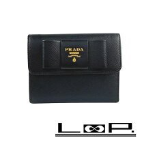楽天市場】プラダ 財布 リボン 三つ折りの通販
