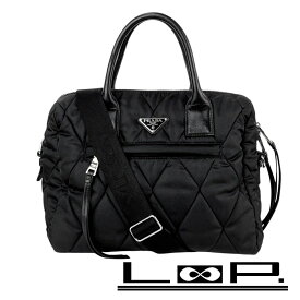 プラダ ■新同■ 2WAY ハンド ショルダー バッグ カバン ナイロン ブラック 1BB024 【610431】13 【中古】