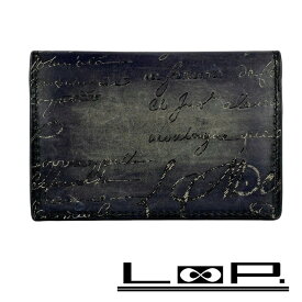 ベルルッティ ■中古■ カリグラフィ カードケース 名刺入れ レザー ネイビー 【322136】2 【中古】