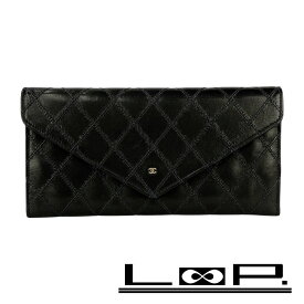シャネル ■美品■ ビコローレ 長財布 ウォレット 小銭入れ 札入れ レザー ブラック 箱 【646638】5 【中古】