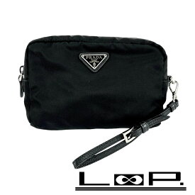 プラダ ■中古■ リストレットポーチ メイク 化粧 小物入れ ナイロン ブラック NERO 1NE021 【420139】7 【中古】