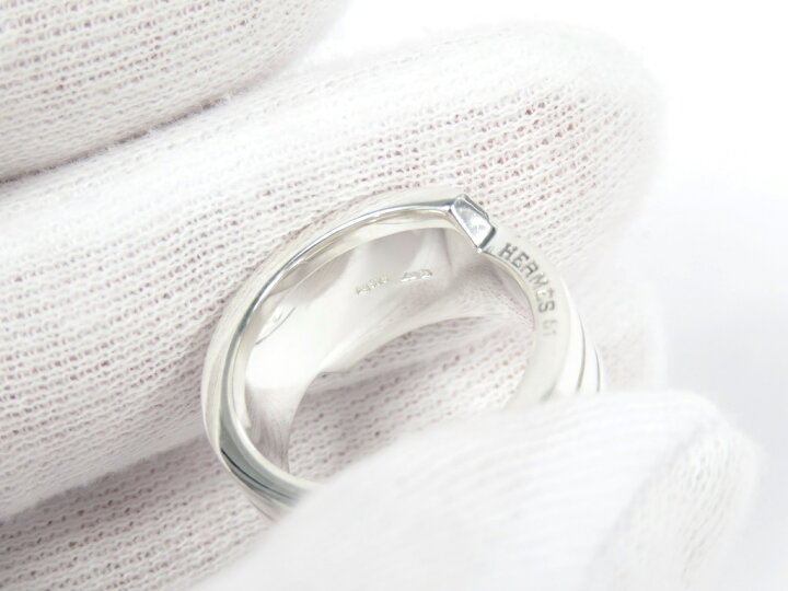 楽天市場】□新同□磨き済□ エルメス イタリーク リング 指輪 H ロゴ  