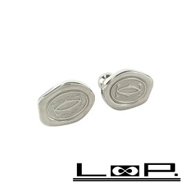 カルティエ ■新同■ ドゥーブルC カフス アクセサリー ビジネス ファッション ワックスシール シルバー SV 925 箱 【519949】11 【中古】