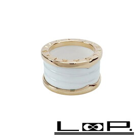 ■新同■磨き済■　ブルガリ ビーゼロ B-zero1 リング 指輪 アクセサリー ゴールド ホワイト PG 750 セラミック 9.3g #49 【366550】5 【中古】