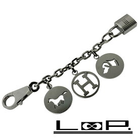 エルメス ■新同■ ブルロック アミュレット 4 キーホルダー バッグチャーム 犬 馬 カデナ シルバー ルテニウム 【549854】8 【中古】