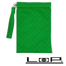 ボッテガヴェネタ ■新同■ クラッチ ポーチ 小物入れ ナイロン グリーン 【378355】5 【中古】