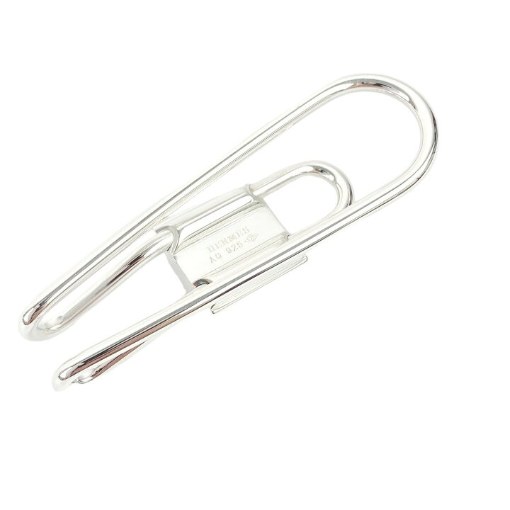 新品仕上げ エルメス マネークリップ カデナ ケリー シルバー 財布  