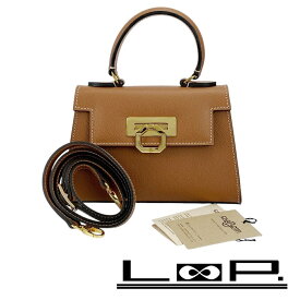 ■未使用■　カルボッティ 2WAY ショルダー ハンド バッグ レザー ブラウン 【369360】2 【中古】
