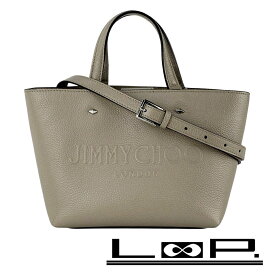 ジミーチュウ ■未使用■ ロゴ 2WAY ハンド ショルダーバッグ カバン レザー ベージュ 【618062】13 【中古】
