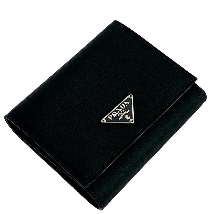 楽天市場】□新同□ プラダ 三つ折り 財布 テスート NERO ブラック  
