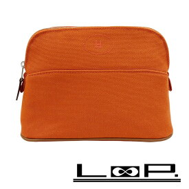 エルメス ■未使用■2025年■ ボリード ポーチ コスメ 化粧ポーチ 小物入れ キャンバス オレンジ 【494765】10 【中古】
