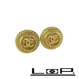 シャネル ■美品■ ココマーク イヤリング アクセサリー ラウンド ゴールド GP 【495168】11 【中古】