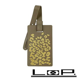 カルティエ ■未使用■ 日本限定品 ラゲージタグ ネームタグ ストラップ レザー グレー ゴールド 箱 【654268】12 【中古】