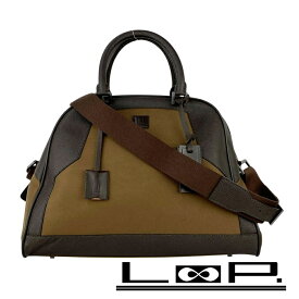 ダンヒル ■美品■ ボストン ショルダー バッグ カバン 旅行 トラベル レザー キャンバス ブラウン 【633874】5 【中古】