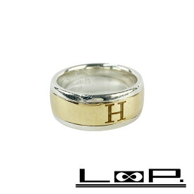 エルメス ■中古■ リング 指輪 アクセサリー H ロゴ コンビ シルバー ゴールド SV925 K18 YG750 9g ＃53 【541575】8 【中古】