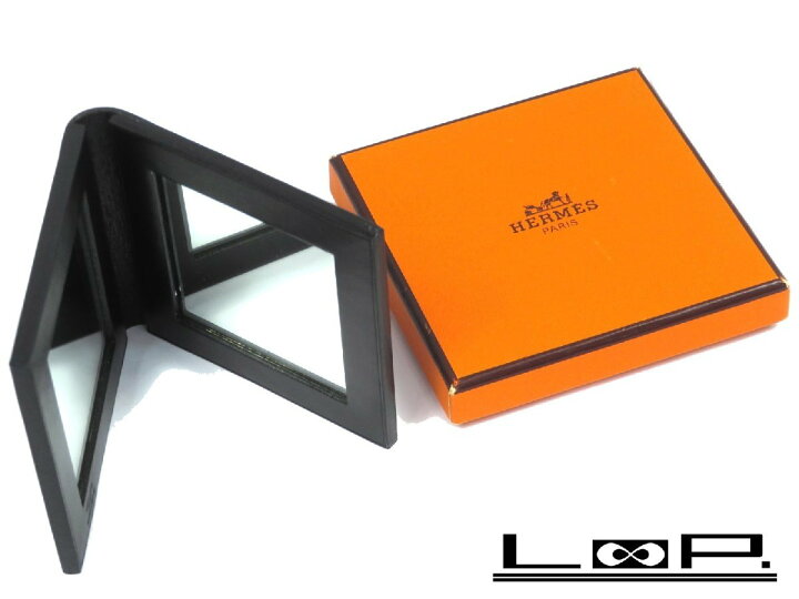 楽天市場】【値下げ】【新同】 HERMES エルメス ミラー 鏡 ブラック  