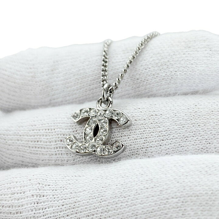 楽天市場】□新同□ シャネル ココ ネックレス アクセサリー シルバー  